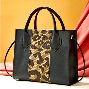 NWT! SHEIN Leopard Princess Satchel Bag